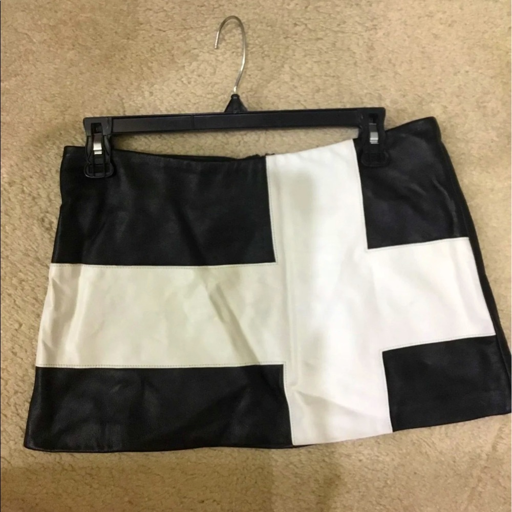 Bird by Juicy Couture leather skirt